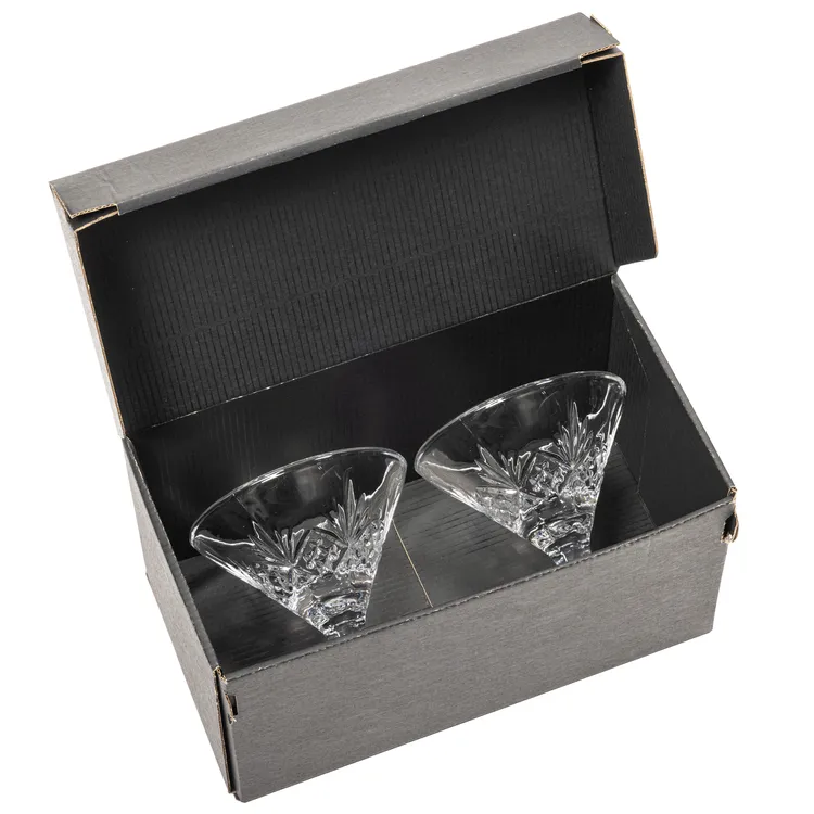 Brinkley 6 oz Martini Glass - Deep Etch #5