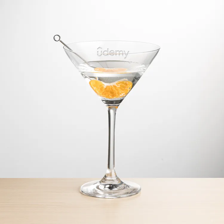 Burlington 9 oz Martini Glass - Deep Etch