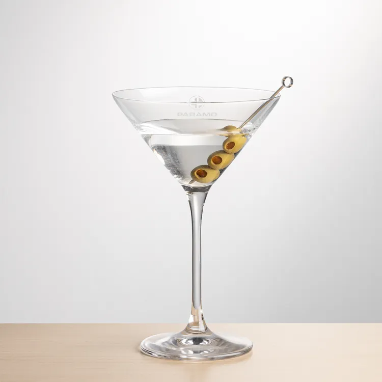 Santiago 8.5 oz Martini Glass - Deep Etch