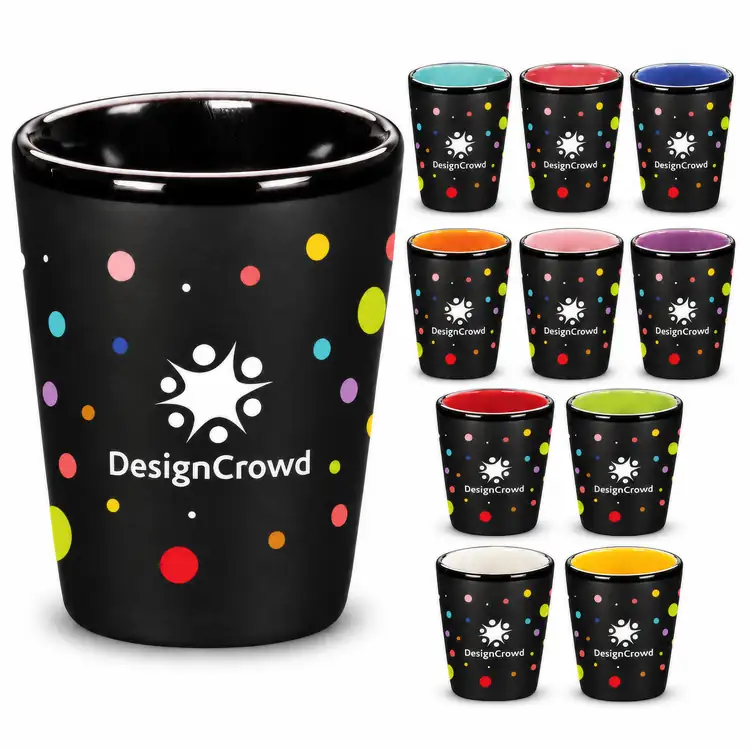 Balmes Ceramic Shot Glass 1.5 oz - Multicolor