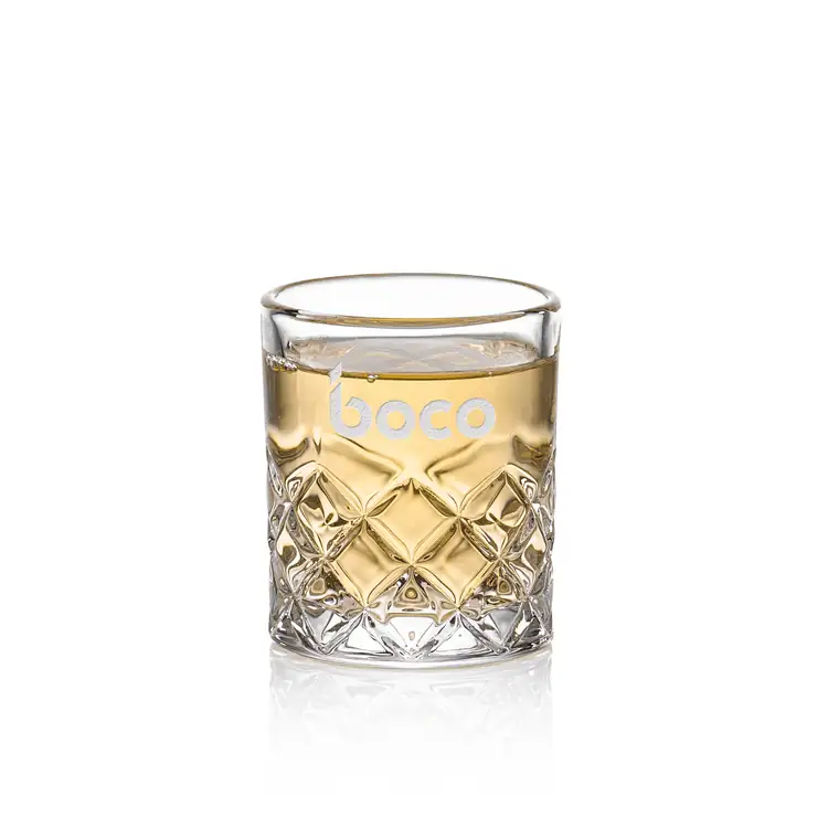 Longford Shot Glass 2.5 oz Deep Etch