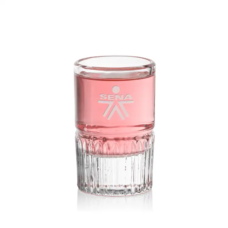 Newkirk Shot Glass 1.5 oz Deep Etch