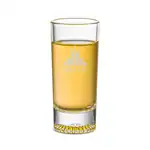 Romford Shot Glass 2 oz Deep Etch