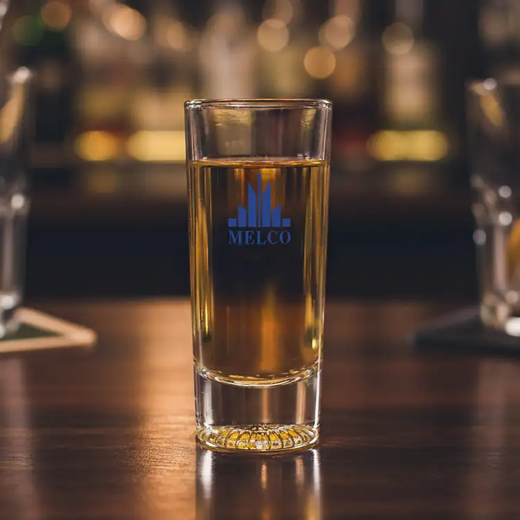 Romford Shot Glass 2 oz Imprinted #2