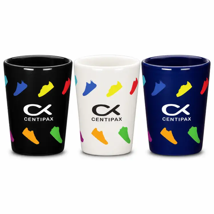 Stoke Ceramic Shot Glass 1.5 oz - Multicolor