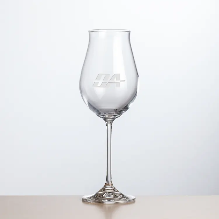 Avondale Wine Glass 8 oz - Deep Etch