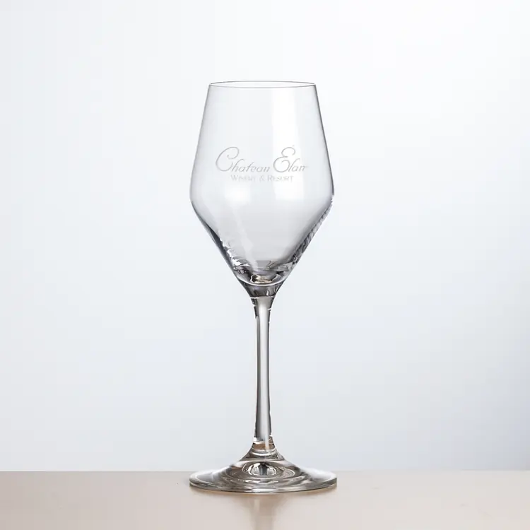 Bengston Wine Glass 12 oz - Deep Etch