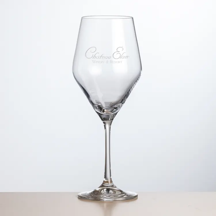 Bengston Wine Glass 18 oz - Deep Etch