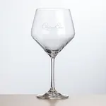 Bengston Burgundy Wine Glass 19.5 oz - Deep Etch
