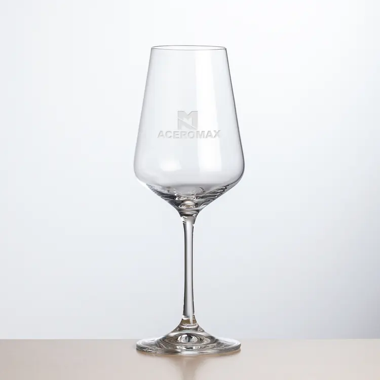 Breckland Wine Glass 12 oz - Deep Etch