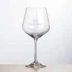 Breckland Burgundy Wine Glass 19 oz - Deep Etch