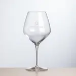 Brunswick Burgundy Wine Glass 20 oz - Deep Etch