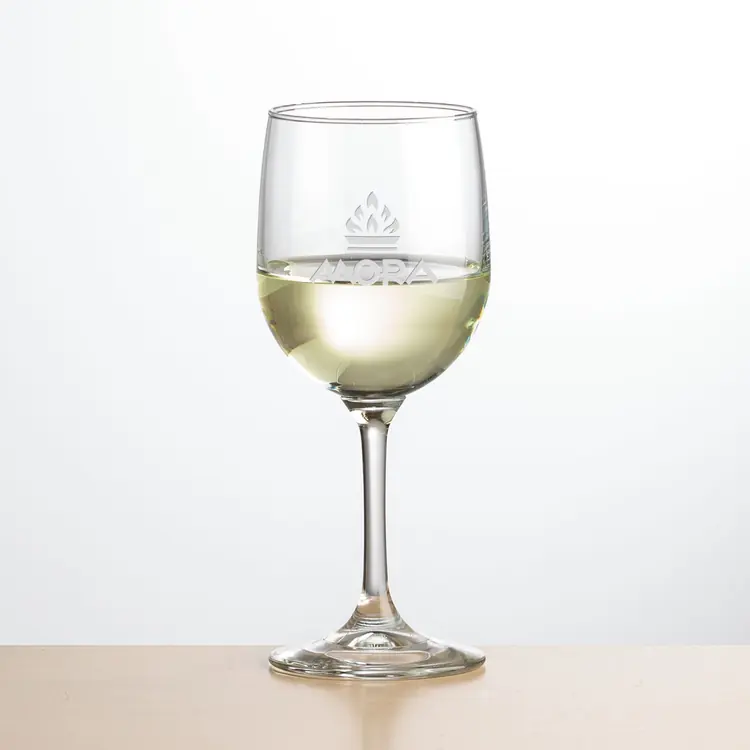 Burton Wine Glass 8.5 oz - Deep Etch