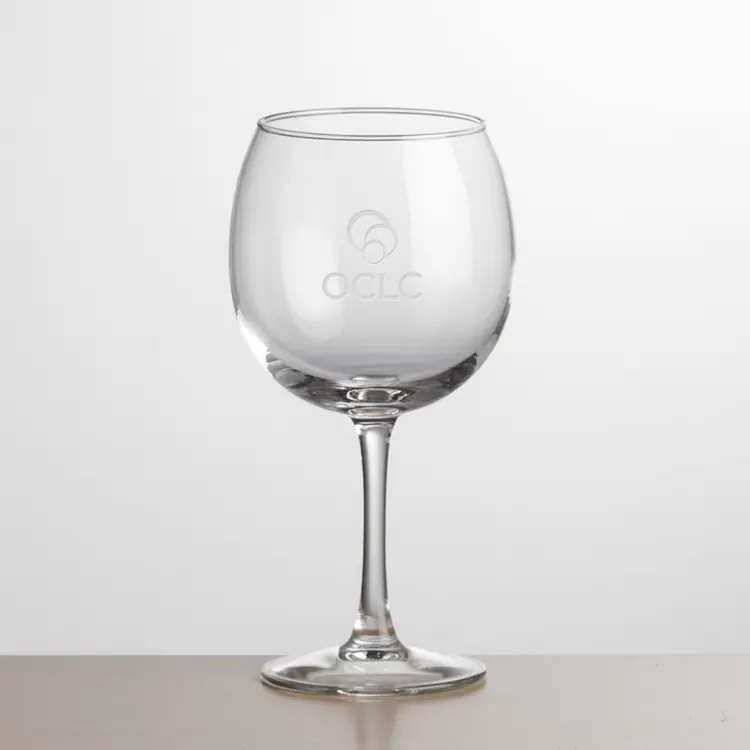 Carberry Wine Glass 12 oz - Deep Etch