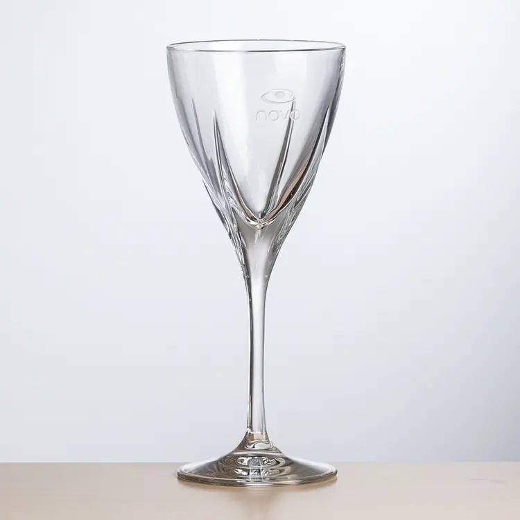 Chesswood Wine Glass 10.5 oz - Deep Etch