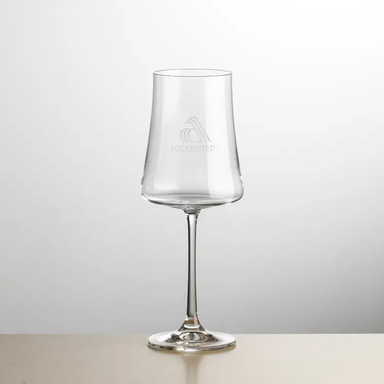Dakota Wine Glass 12 oz - Deep Etch