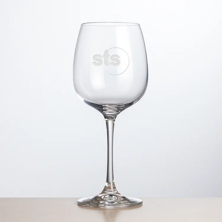 Danforth Wine Glass 15 oz - Deep Etch