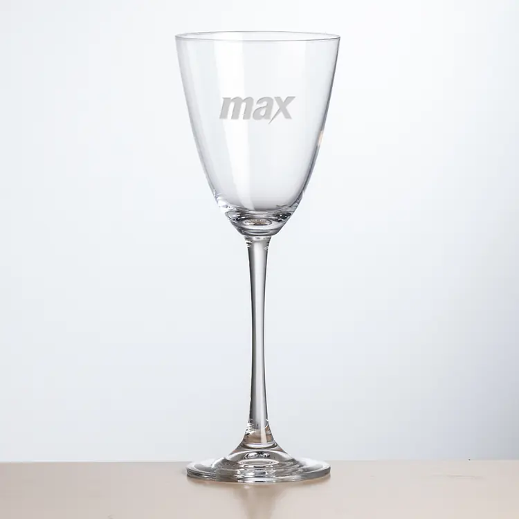Evenson Wine Glass 12 oz - Deep Etch