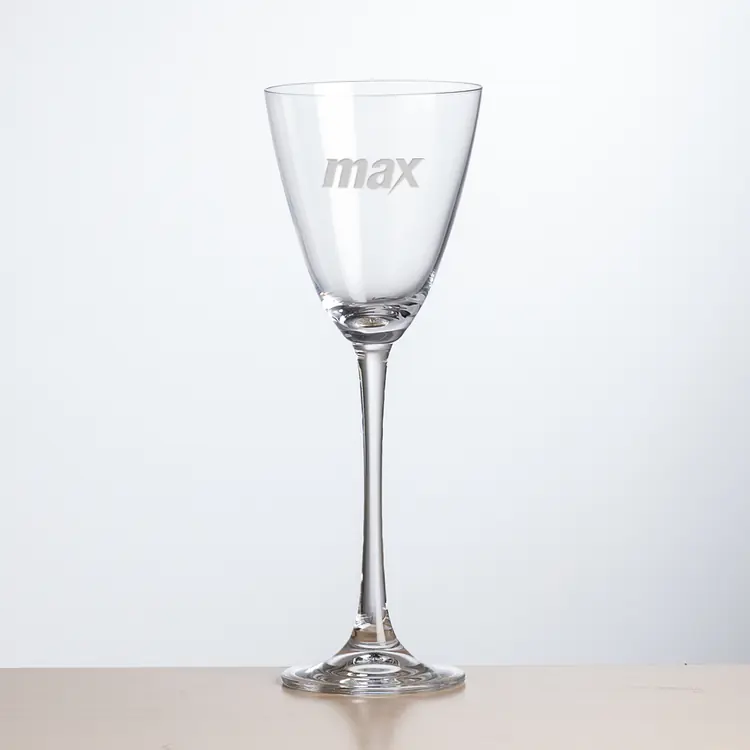 Evenson Wine Glass 8 oz - Deep Etch