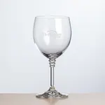Fiore Wine Glass 12 oz - Deep Etch
