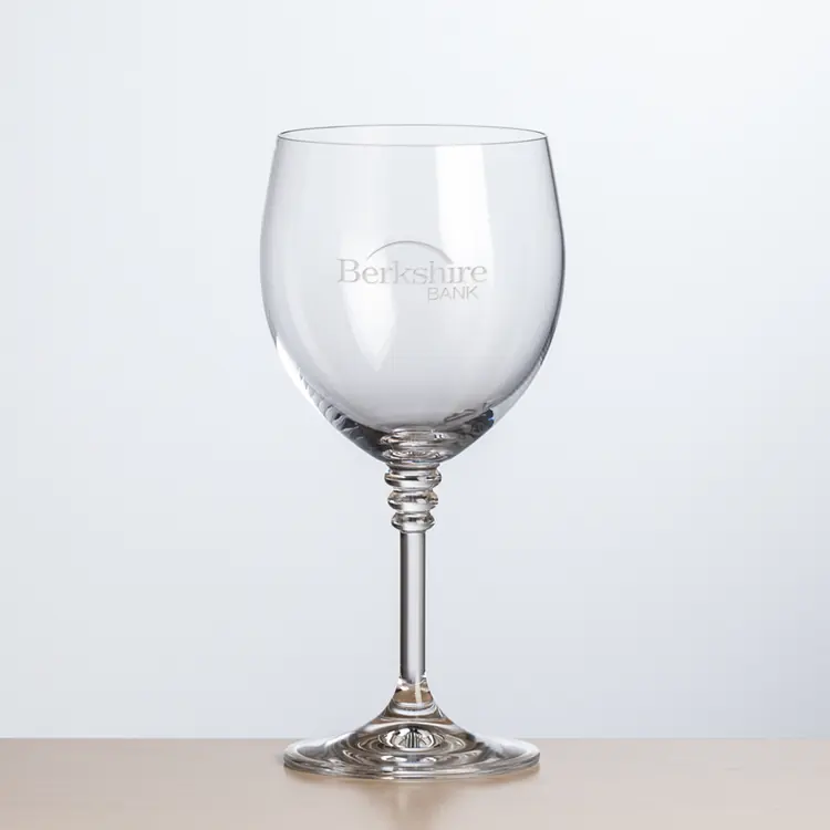 Fiore Wine Glass 12 oz - Deep Etch