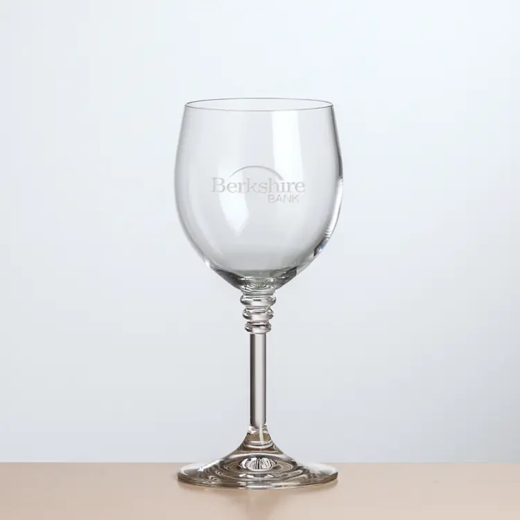 Fiore Wine Glass 8 oz - Deep Etch