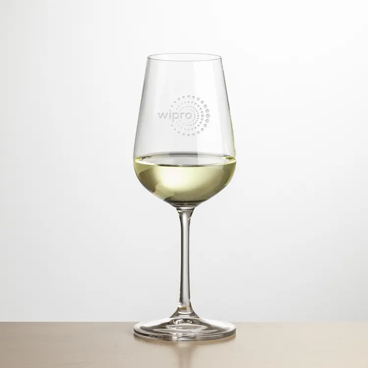Laurent Wine Glass 12 oz - Deep Etch
