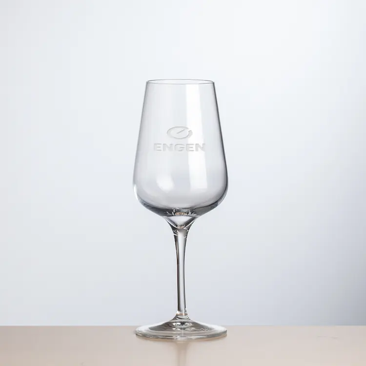 Madras Wine Glass 12 oz - Deep Etch