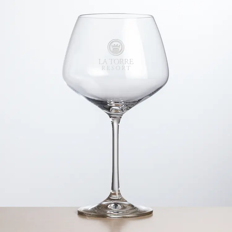 Oldham Wine Glass 19 oz - Deep Etch