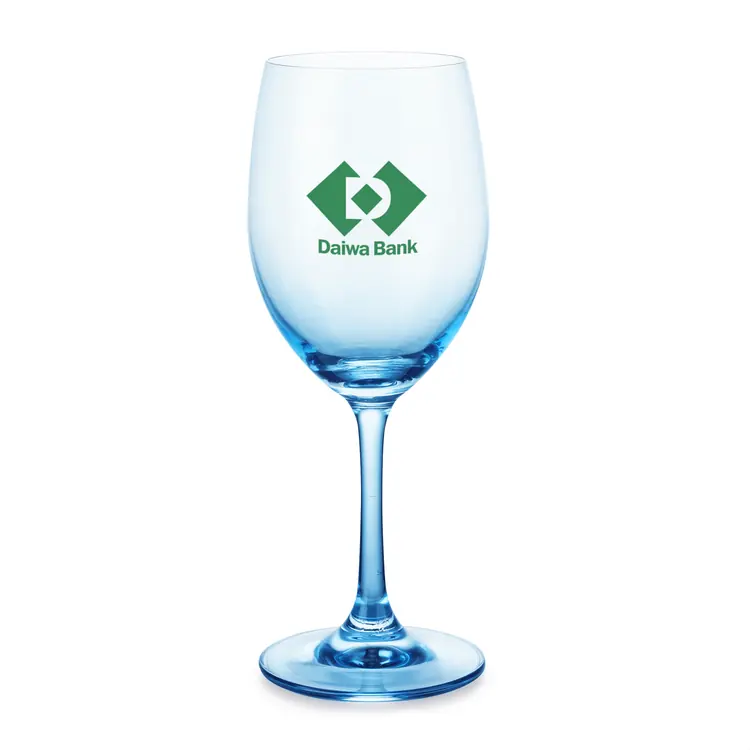 Soudan Wine Glass 11 oz Blue - Imprinted