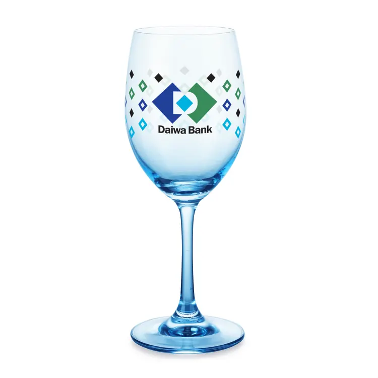 Soudan Wine Glass 11 oz Blue - Multicolor
