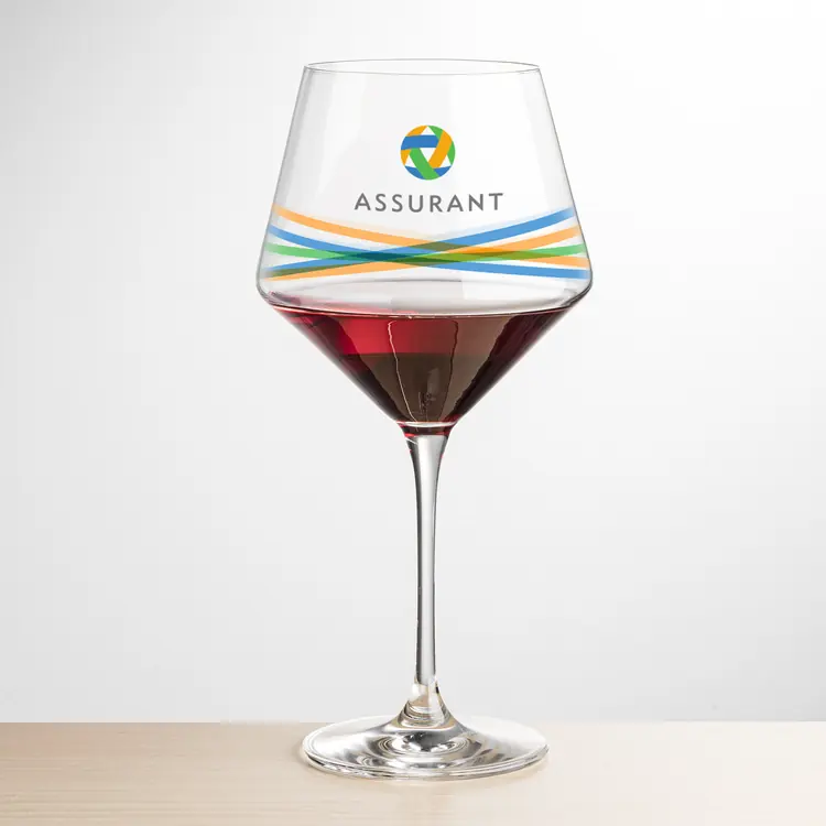 Tucson Burgundy Wine Glass 23 oz - Multicolor