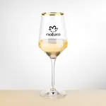 Tucson Gold Rim Wine Glass 14 oz - Imprinted