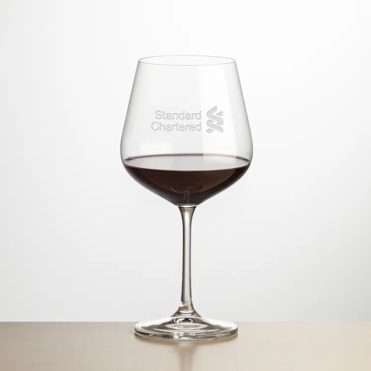 Laurent Red Wine Glass 20 oz - Deep Etch