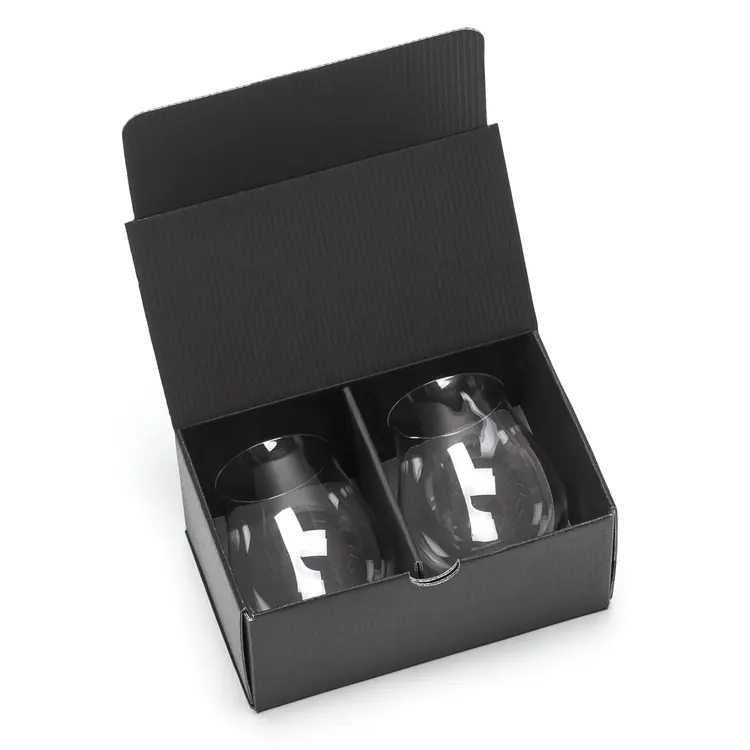 Avondale Stemless Wine Glass 10.5 oz - Deep Etch #2