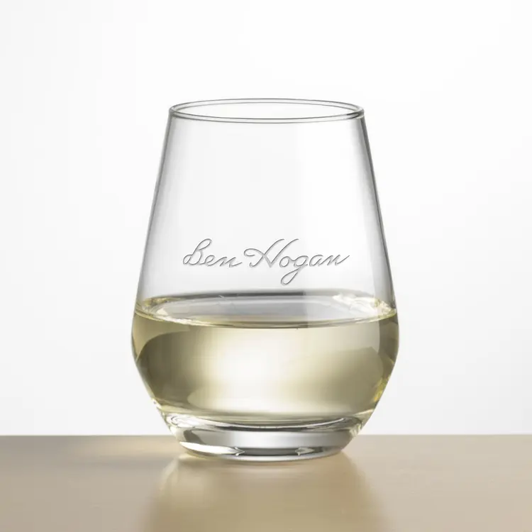 Bexley Stemless Wine Glass 12.5 oz - Deep Etch