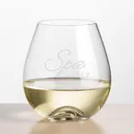 Boston Stemless Wine Glass 19 oz - Deep Etch