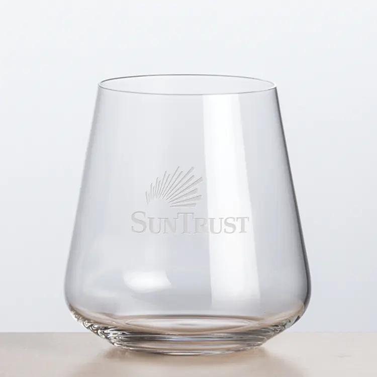 Breckland Stemless Wine Glass 13 oz - Deep Etch