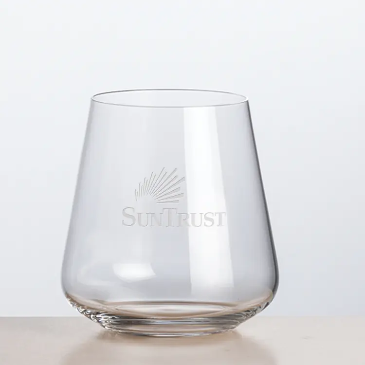 Breckland Stemless Wine Glass 9.5 oz - Deep Etch