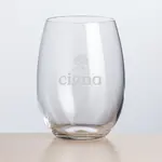 Carlita Stemless Wine Glass 22 oz - Deep Etch
