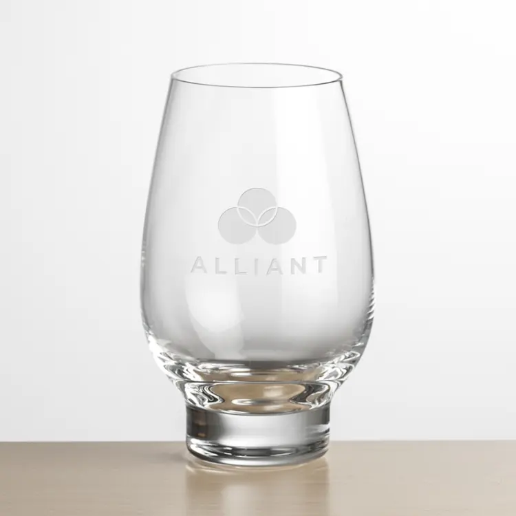 Glenarden Stemless Wine Glass 14.5 oz - Deep Etch