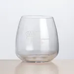 Hogarth Stemless Wine Glass 13 oz - Deep Etch