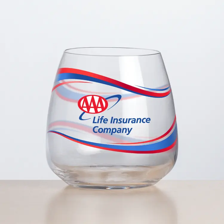 Hogarth Stemless Wine Glass 13 oz - Multicolor