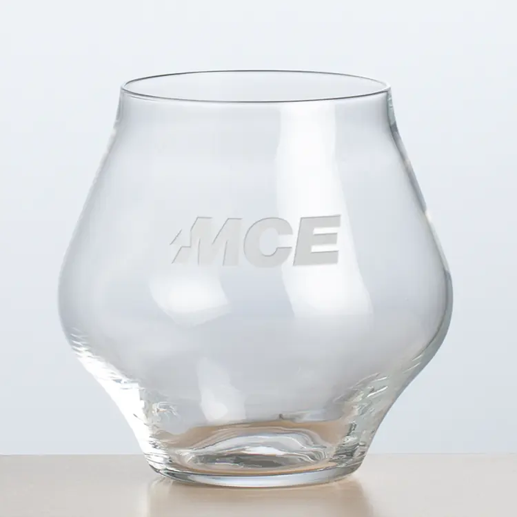 Lanyon Stemless Wine Glass 15.25 oz - Deep Etch
