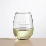 Ossington Stemless Wine Glass 12 oz - Deep Etch