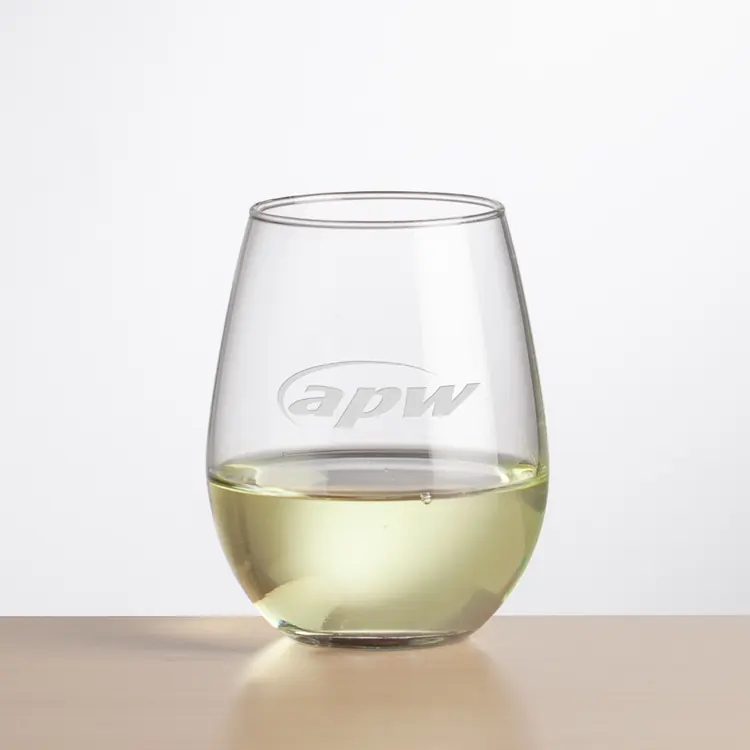 Ossington Stemless Wine Glass 12 oz - Deep Etch