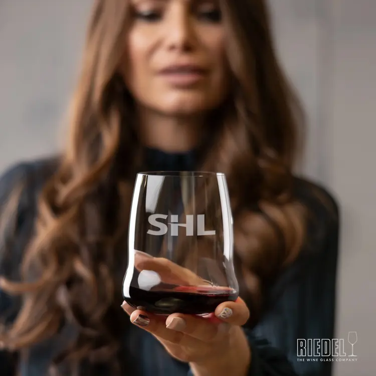 RIEDEL Wings Stemless Wine Glass 15.52 oz - Deep Etch #6