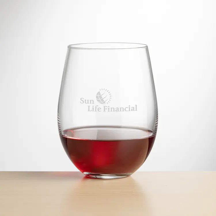 Redmond Stemless Wine Glass 18 oz - Deep Etch