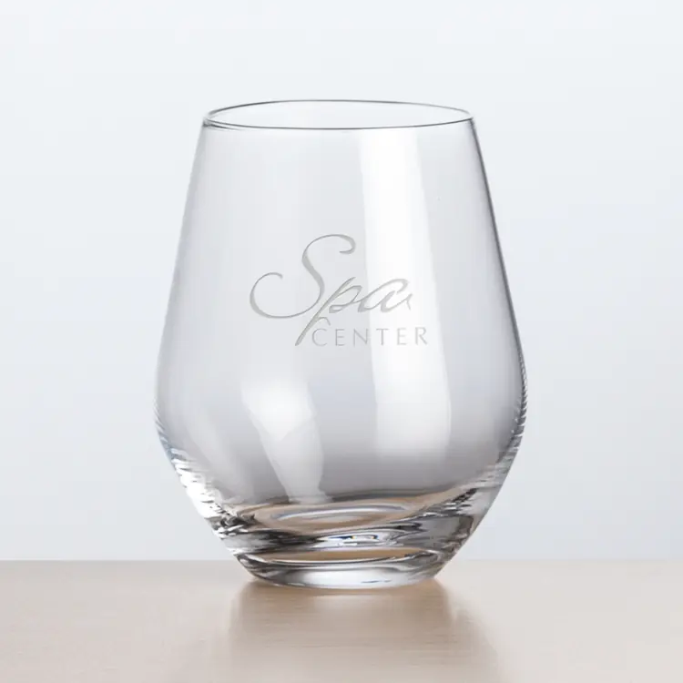 Reina Stemless Wine Glass 11.5 oz - Deep Etch