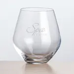 Reina Stemless Wine Glass 16.5 oz - Deep Etch
